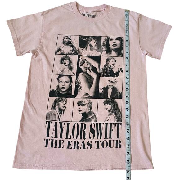 Taylor Swift The Eras Tour Pink T-Shirt Size Small Graphic Front and Back - Picture 6 of 8